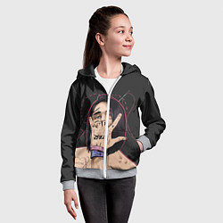 Толстовка на молнии детская Face Star, цвет: 3D-меланж — фото 2