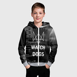 Толстовка на молнии детская Watch Dogs: Hacker, цвет: 3D-меланж — фото 2