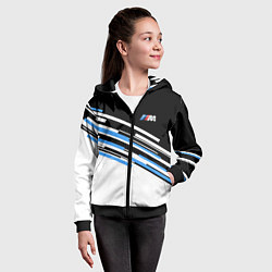 Толстовка на молнии детская BMW BRAND COLOR, цвет: 3D-черный — фото 2