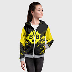 Толстовка на молнии детская Borussia FC: Sport Fashion, цвет: 3D-меланж — фото 2