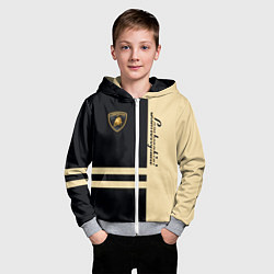 Толстовка на молнии детская Lamborghini Sport, цвет: 3D-меланж — фото 2