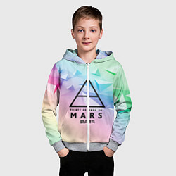 Толстовка на молнии детская 30 Seconds to Mars, цвет: 3D-меланж — фото 2