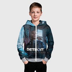 Толстовка на молнии детская Detroit: Markus, цвет: 3D-меланж — фото 2