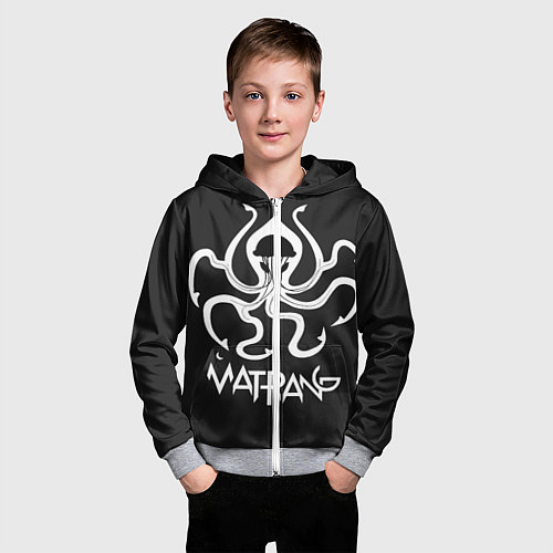 Детская толстовка на молнии Matrang Medusa / 3D-Меланж – фото 3