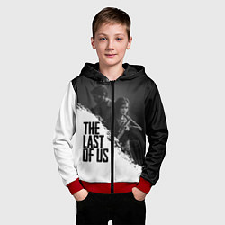 Толстовка на молнии детская The Last of Us: White & Black, цвет: 3D-красный — фото 2