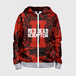 Толстовка на молнии детская Red Dead Redemption: Part II, цвет: 3D-меланж