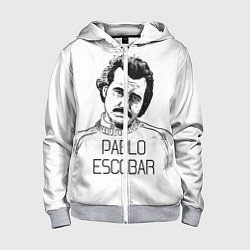 Толстовка на молнии детская Pablo Escobar, цвет: 3D-меланж