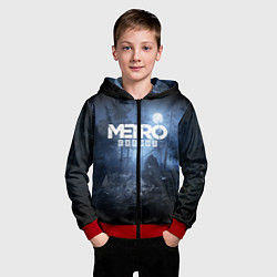 Толстовка на молнии детская Metro Exodus: Dark Moon, цвет: 3D-красный — фото 2