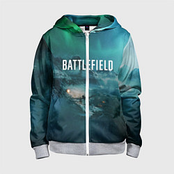 Толстовка на молнии детская Battlefield: Sea Force, цвет: 3D-меланж