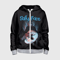 Толстовка на молнии детская Sally Face, цвет: 3D-меланж