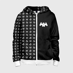 Детская толстовка на молнии Marshmello: Dark Style