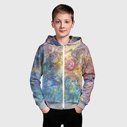 Толстовка на молнии детская My Hero Academia абстракция, цвет: 3D-меланж — фото 2