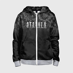 Толстовка на молнии детская STALKER: Dark Camo, цвет: 3D-меланж