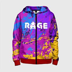 Толстовка на молнии детская RAGE 2, цвет: 3D-красный