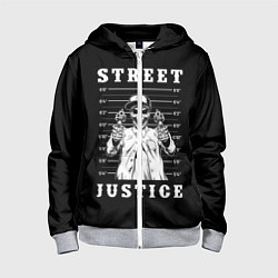 Толстовка на молнии детская Street Justice, цвет: 3D-меланж