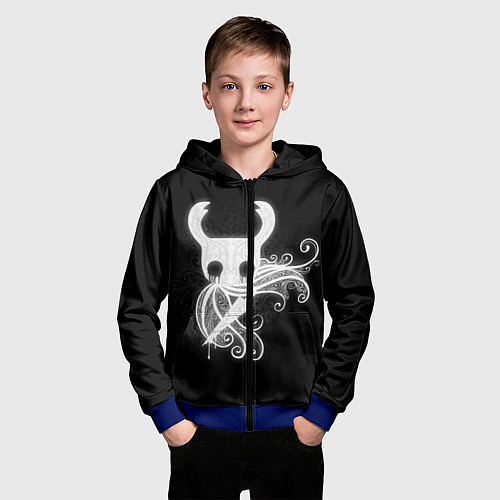Детская толстовка на молнии Hollow Knight / 3D-Синий – фото 3