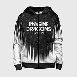 Толстовка на молнии детская IMAGINE DRAGONS, цвет: 3D-черный