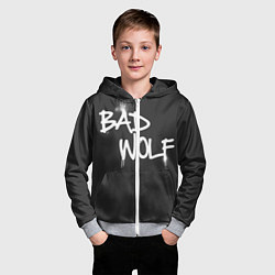 Толстовка на молнии детская Bad Wolf, цвет: 3D-меланж — фото 2