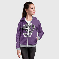 Толстовка на молнии детская ДжоДжо Bizarre summer, цвет: 3D-меланж — фото 2