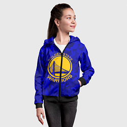 Толстовка на молнии детская GOLDEN STATE WARRIORS, цвет: 3D-черный — фото 2
