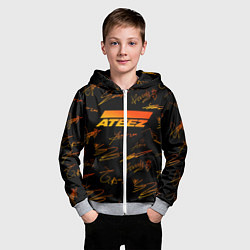 Толстовка на молнии детская ATEEZ АВТОГРАФЫ, цвет: 3D-меланж — фото 2