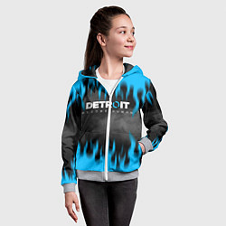 Толстовка на молнии детская DETROIT: BECOME HUMAN, цвет: 3D-меланж — фото 2