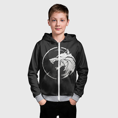 Детская толстовка на молнии The Witcher 3: Wild Hunt / 3D-Меланж – фото 3