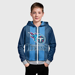Толстовка на молнии детская Tennessee Titans, цвет: 3D-меланж — фото 2