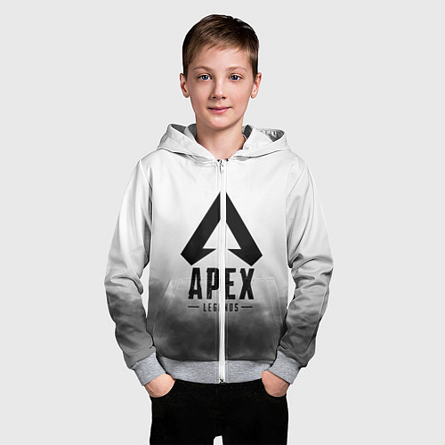 Детская толстовка на молнии APEX LEGENDS / 3D-Меланж – фото 3