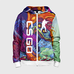 Детская толстовка на молнии CS GO HYPERBEAST