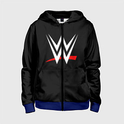 Толстовка на молнии детская WWE, цвет: 3D-синий