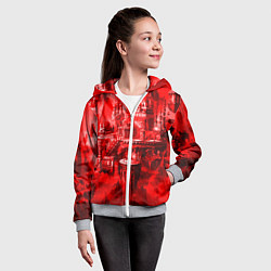 Толстовка на молнии детская Heroes of Might and Magic, цвет: 3D-меланж — фото 2