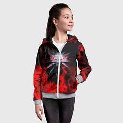 Толстовка на молнии детская ВЕДЬМАК, цвет: 3D-меланж — фото 2