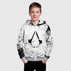 Толстовка на молнии детская ASSASSINS CREED, цвет: 3D-меланж — фото 2