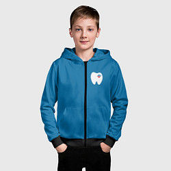 Толстовка на молнии детская Стоматолог, цвет: 3D-черный — фото 2