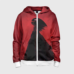 Толстовка на молнии детская Hollow Knight, цвет: 3D-белый