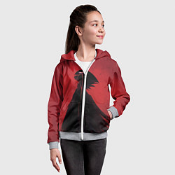 Толстовка на молнии детская Hollow Knight, цвет: 3D-меланж — фото 2