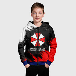 Толстовка на молнии детская UMBRELLA CORP, цвет: 3D-синий — фото 2