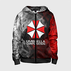 Толстовка на молнии детская UMBRELLA CORP, цвет: 3D-черный