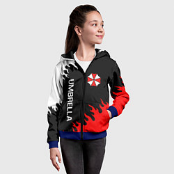 Толстовка на молнии детская UMBRELLA CORP, цвет: 3D-синий — фото 2