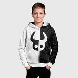 Толстовка на молнии детская Hollow Knight, цвет: 3D-белый — фото 2