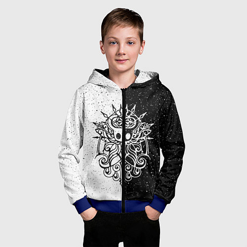Детская толстовка на молнии Hollow Knight / 3D-Синий – фото 3