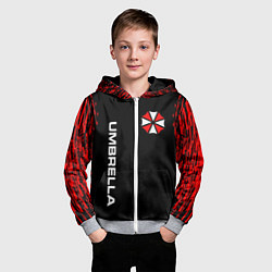 Толстовка на молнии детская UMBRELLA CORPORATION, цвет: 3D-меланж — фото 2