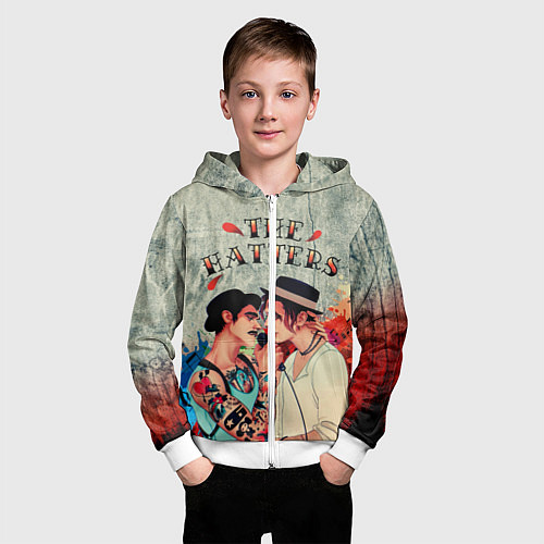 Детская толстовка на молнии THE HATTERS / 3D-Белый – фото 3