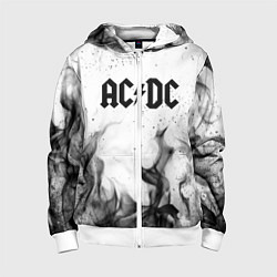 Толстовка на молнии детская ACDC, цвет: 3D-белый