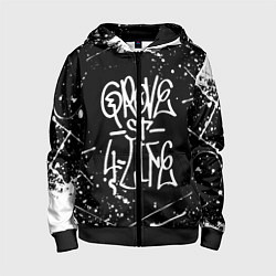 Толстовка на молнии детская GROVE STREET GTA, цвет: 3D-черный