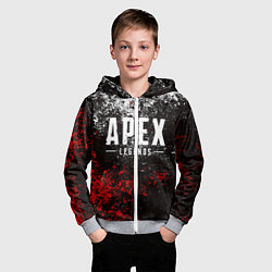 Толстовка на молнии детская APEX LEGENDS, цвет: 3D-меланж — фото 2