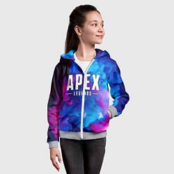 Толстовка на молнии детская APEX LEGENDS, цвет: 3D-меланж — фото 2