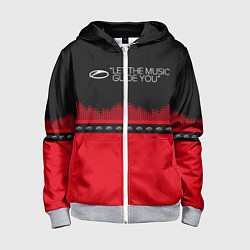 Толстовка на молнии детская ASOT Let The Music Guide You, цвет: 3D-меланж