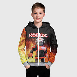 Толстовка на молнии детская ROBLOX, цвет: 3D-меланж — фото 2